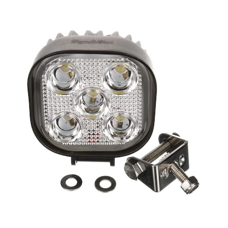 Truck-Lite Signal-Stat 3X3 In. Square Led Work Light, Black, 5 Diode, 1200 Lumen, Blunt Cut, 12-24V 8192